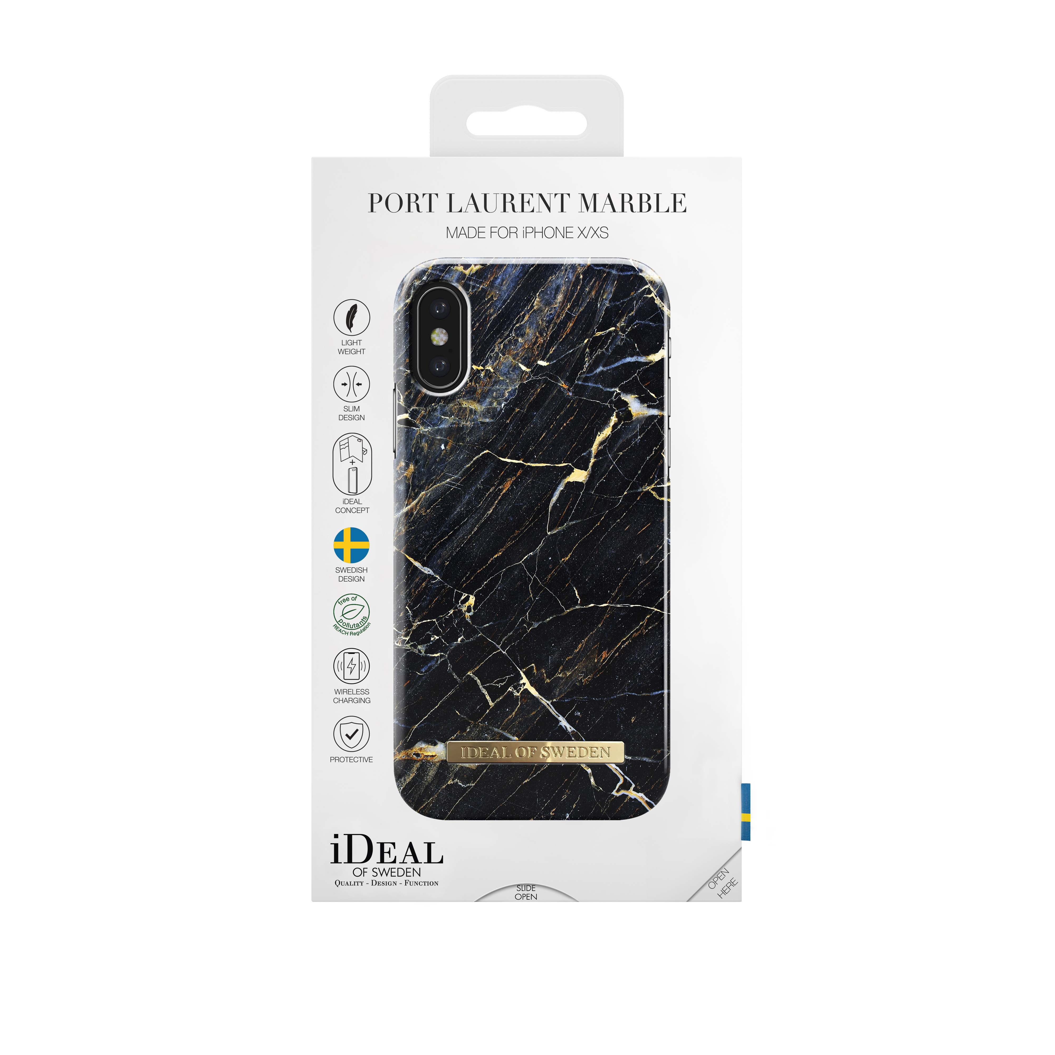 IDEAL OF SWEDEN IDFCA16-IXS-49 FASHION iPhone XS X, CASE X - iPhone Apple, Laurent - Backcover, XS, Port IP MARBLE, Marble