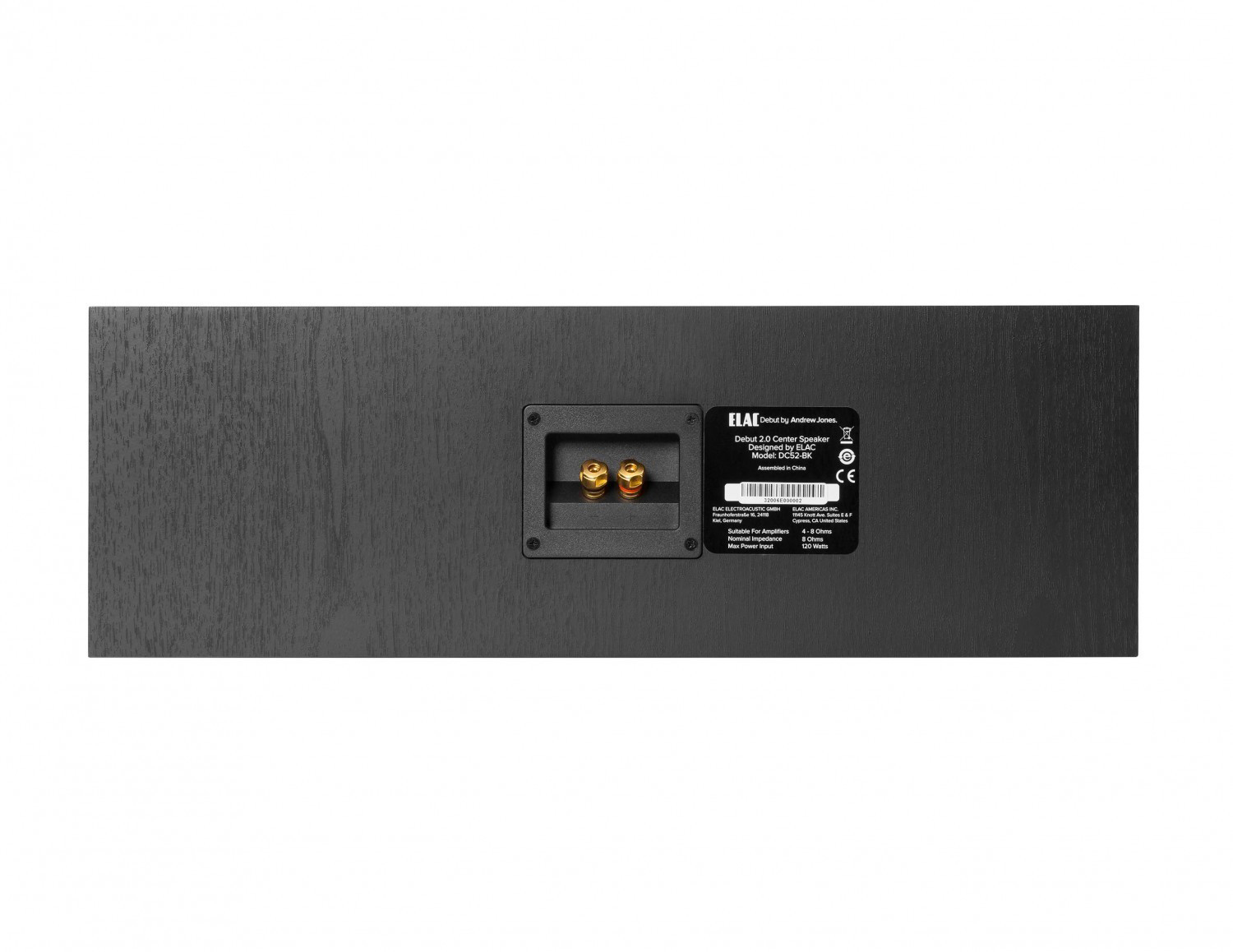 ELAC Debut C5.2 Centerlautsprecher, Schwarz