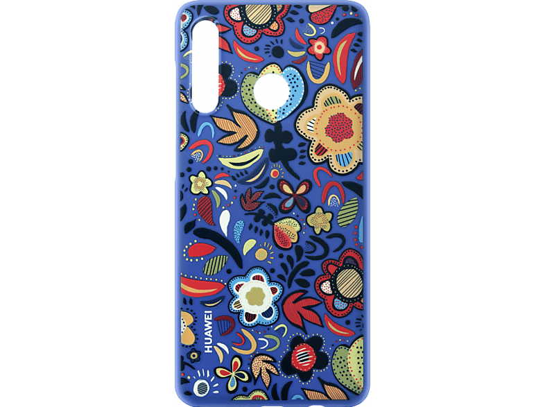 HUAWEI Cover Floral Design P30 Lite Blauw (51993074)