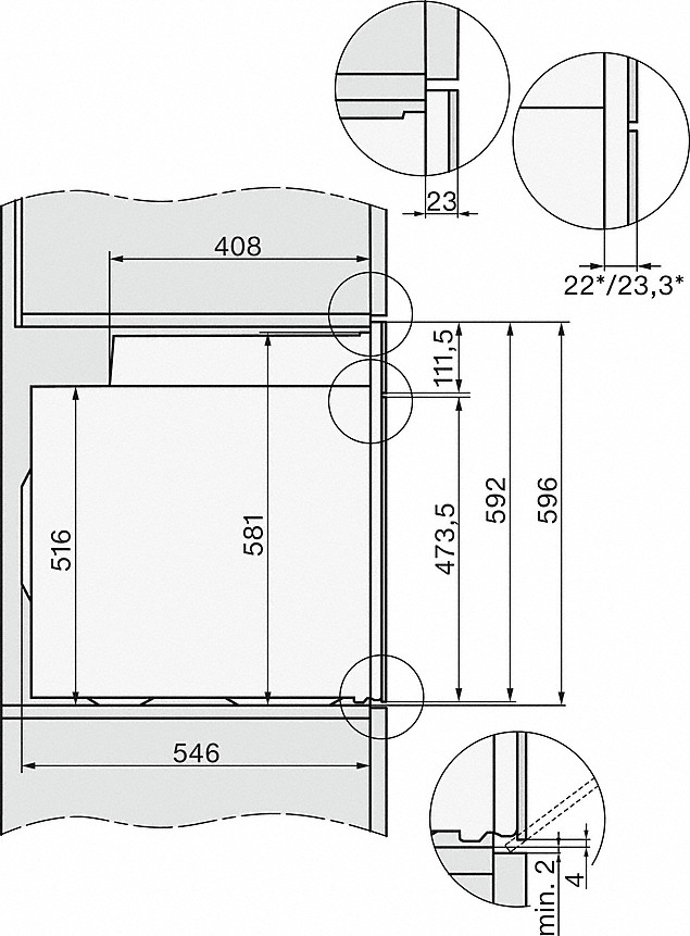 MIELE H 2267-1 L, Einbauherd (Einbaugerät, 76 l, 595 mm breit)
