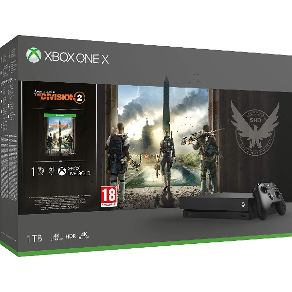 Consola - Xbox One X, 1 TB + The Division 2