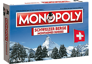 WINNING MOVES Monopoly Schweizer Berge / Montagnes suisses (deutsche & französische Sprache) - Brettspiel