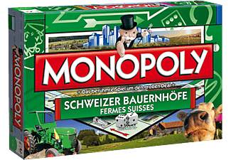 WINNING MOVES Monopoly Bauernhöfe / Fermes Suisses (deutsche & französische Sprache) - Brettspiel