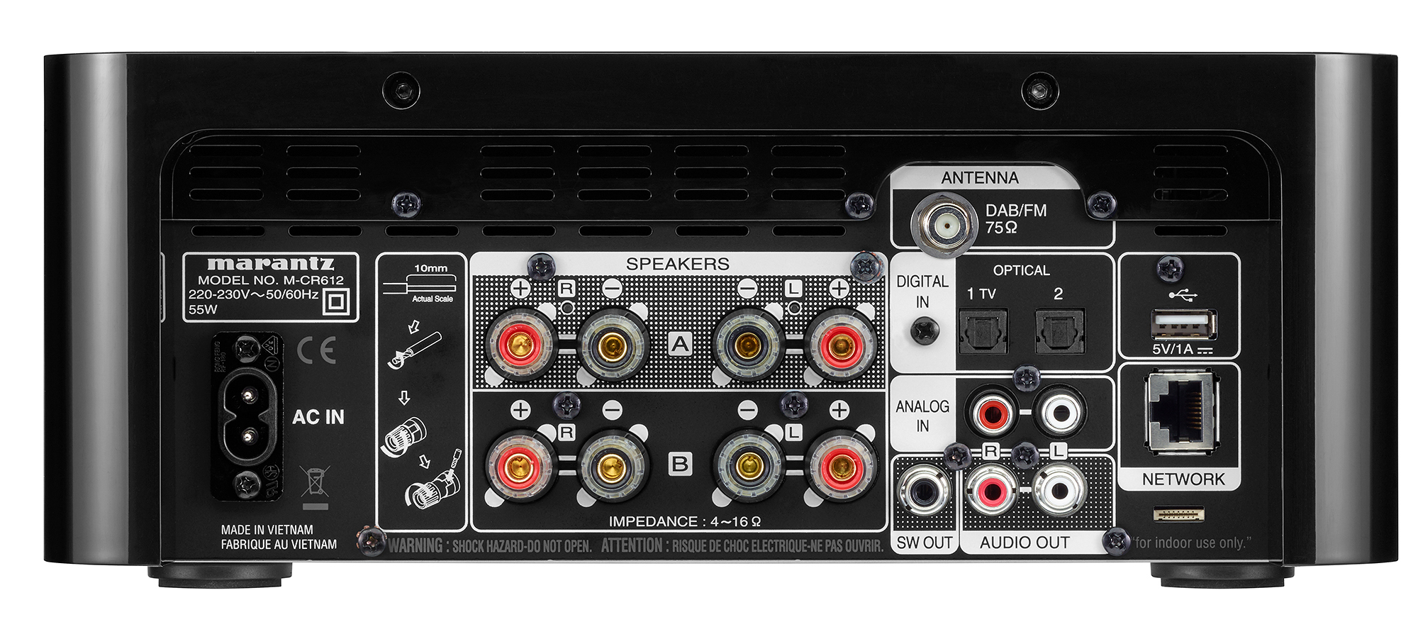 MARANTZ M-CR612 Melody X Streaming CD Receiver, Schwarz | MediaMarkt