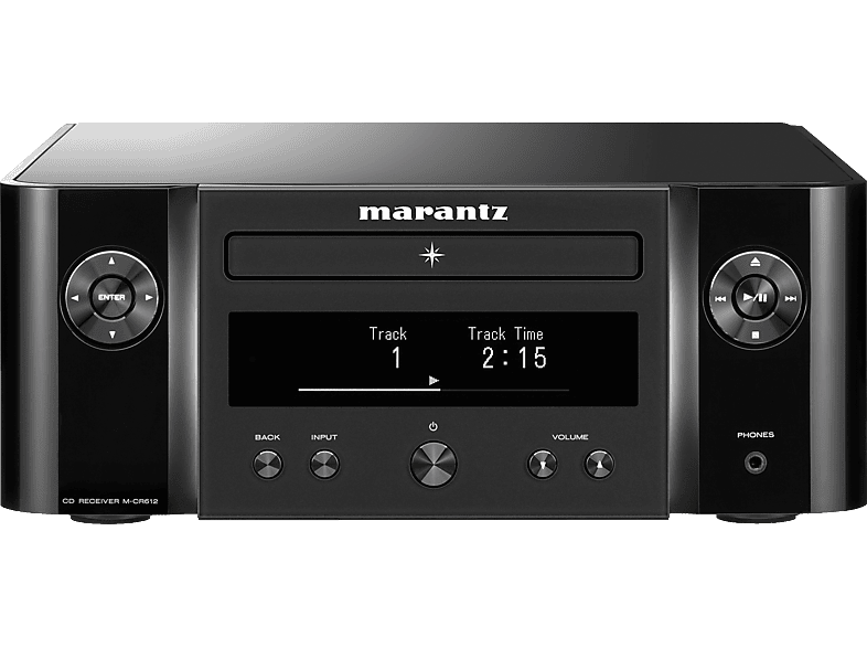 Marantz M-CR612 Melody X Streaming CD Receiver, Schwarz