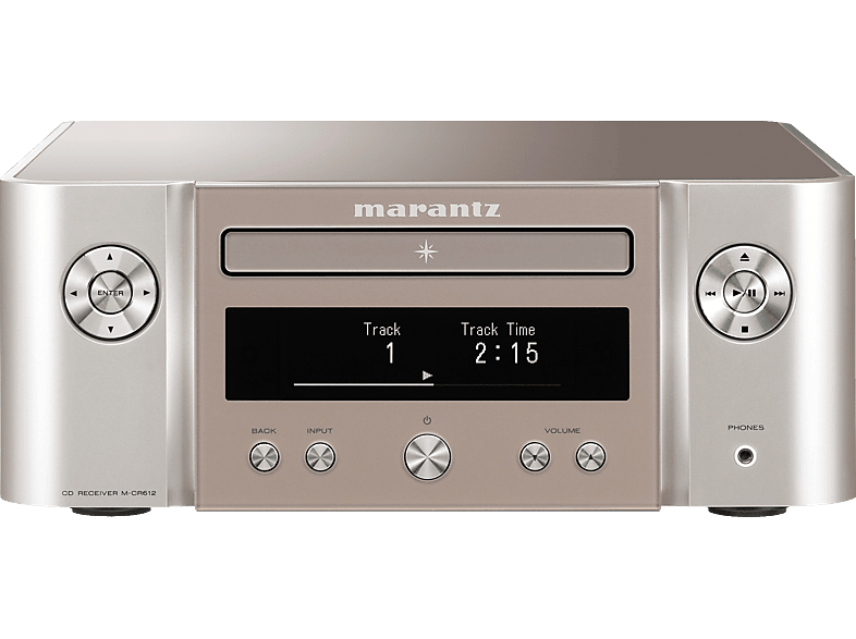 Marantz M-CR612 Melody X Streaming CD Receiver, Silber/Gold