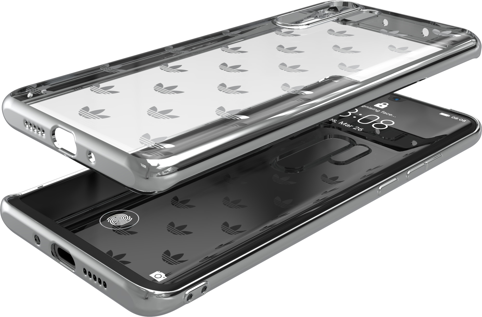 ADIDAS ORIGINALS Snap Case, Backcover, Huawei, P smart+ (2019), Silber