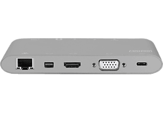 DIGITUS DA-70875 USB Type-C™ USB Docking Station, Grau