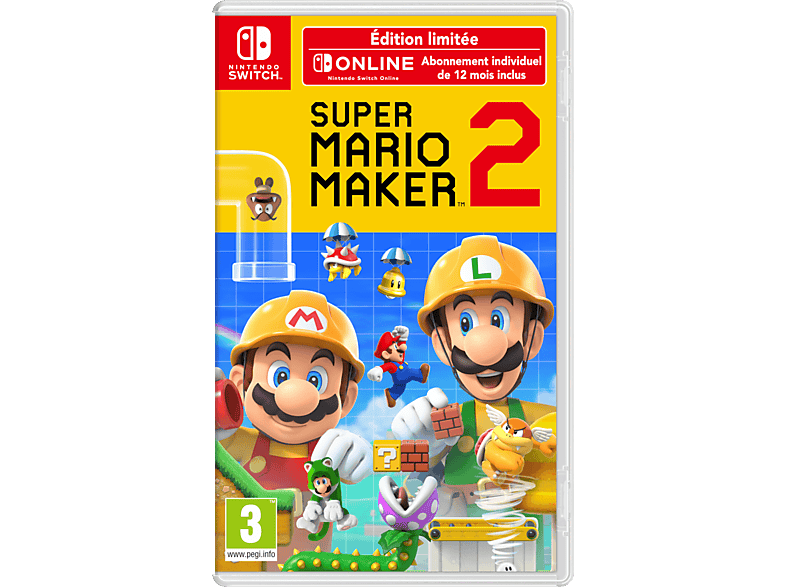 Super Mario Maker 2 + Nintendo Switch Online 12 maanden Limited Edition FR Switch