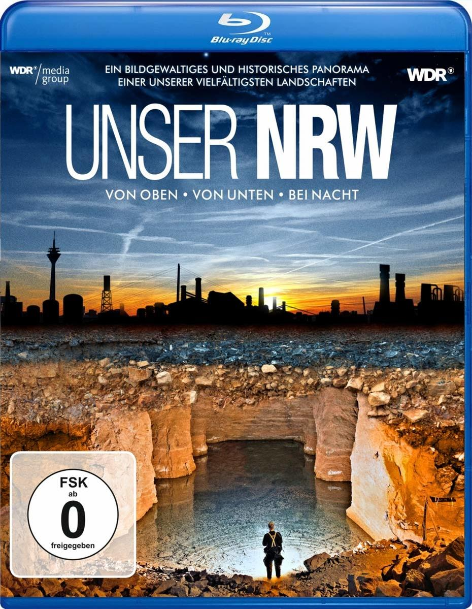 Unser NRW (NRW von unten Blu-ray oben, von Nacht) und bei