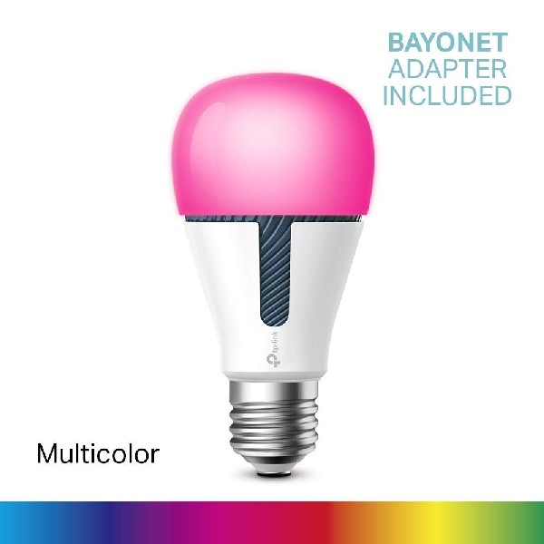 Bombilla - TP-Link KL130, E27, A60, Wi-Fi, LED, Multicolor