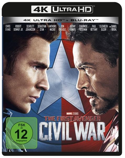 The First + Civil Avenger: HD Blu-ray Blu-ray Ultra War 4K