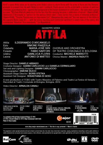 D'Arcangelo/Mariotti/+ - Verdi: Attila  - (DVD)