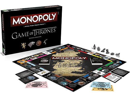 WINNING MOVES Monopoly: Game of Thrones - Édition Collector (langue française) - Jeu de plateau