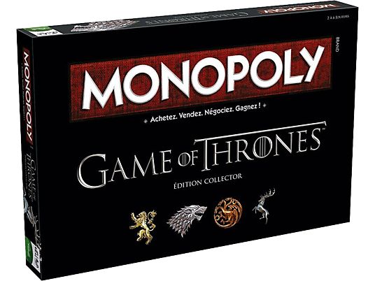 WINNING MOVES Monopoly: Game of Thrones - Édition Collector (langue française) - Jeu de plateau