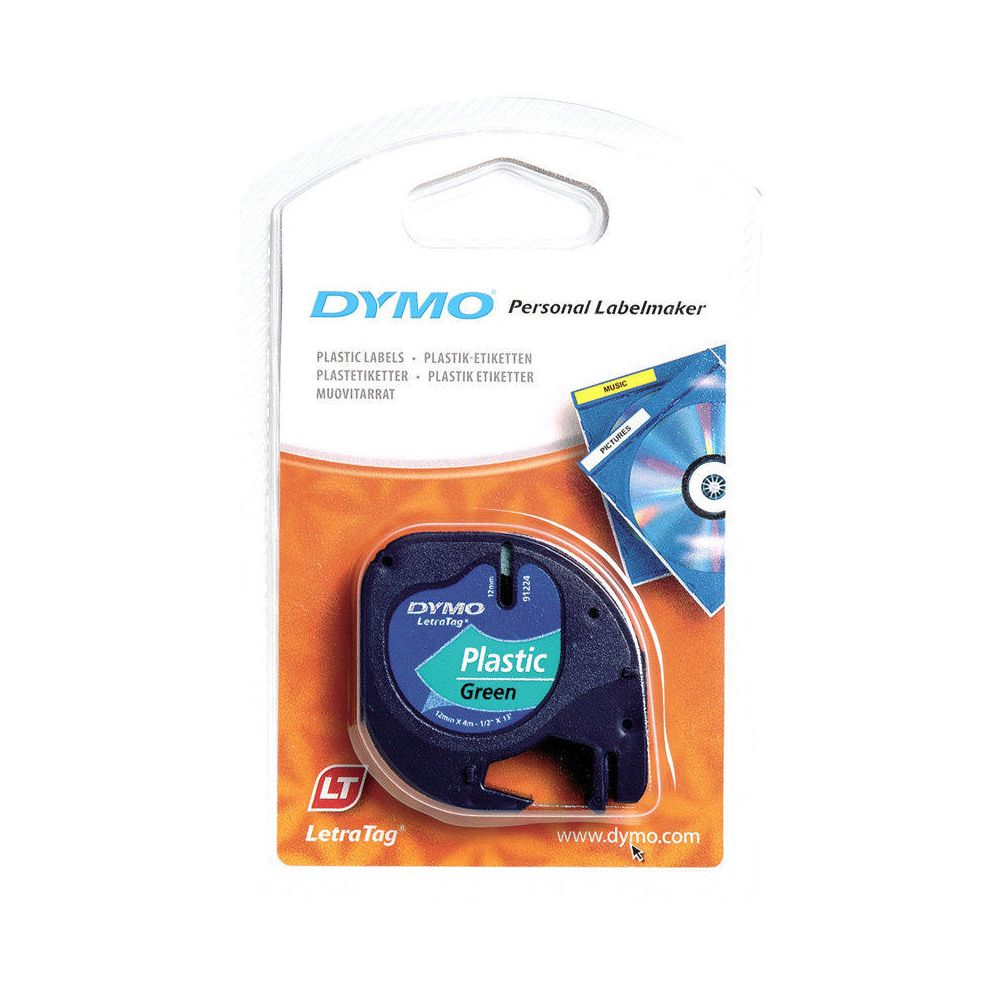Cinta - Dymo, CINTAS PLASTICO 12MM X 4M NE, VE