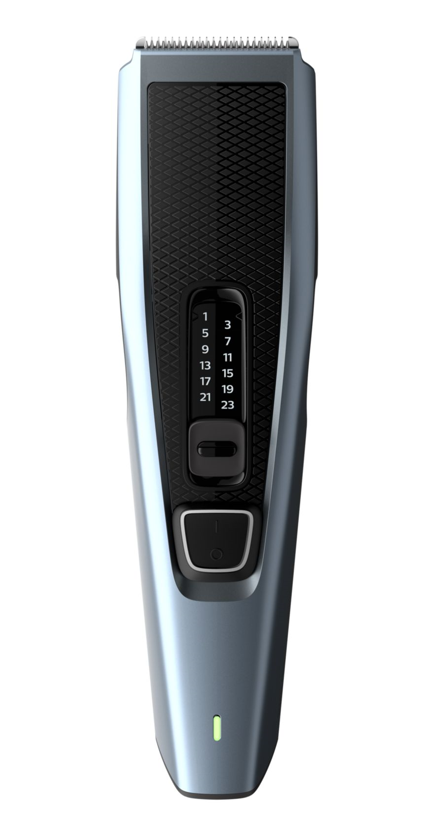 Hair clipper with adjustable settings, on a white background.