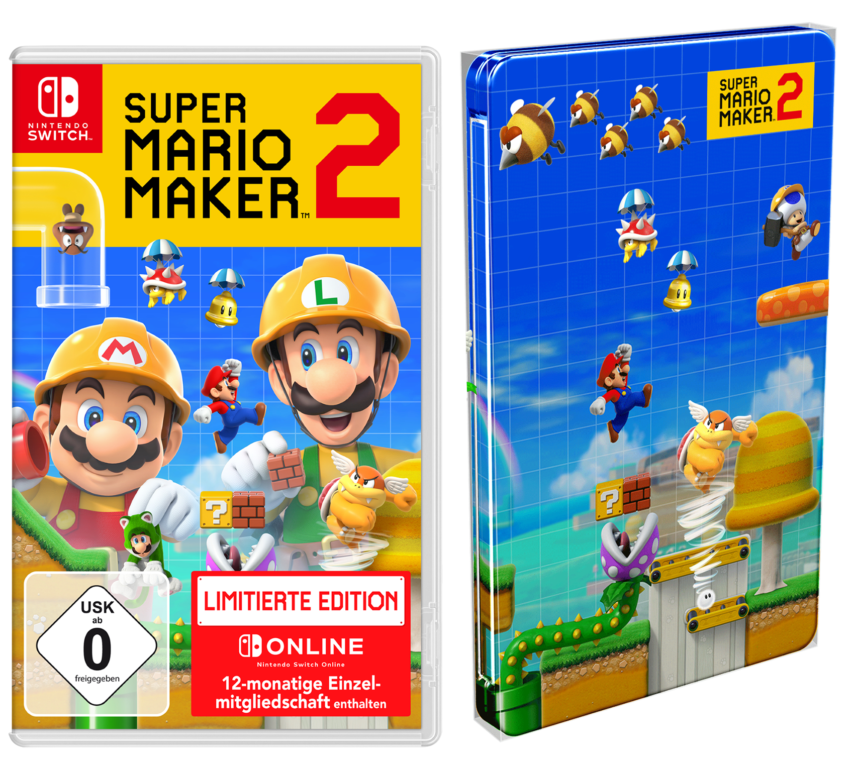 Super Mario Maker 2 (Limitierte Edition + Steelbook / Nur Online) - [Nintendo Switch]