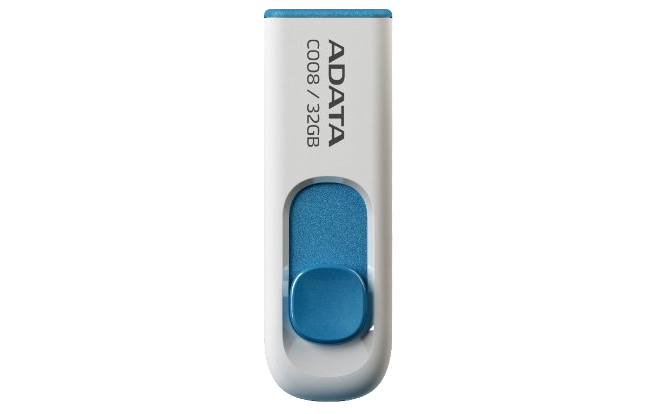 ADATA C008 USB 2.0 32GB pendrive fehér (AC008-32G-RWE)