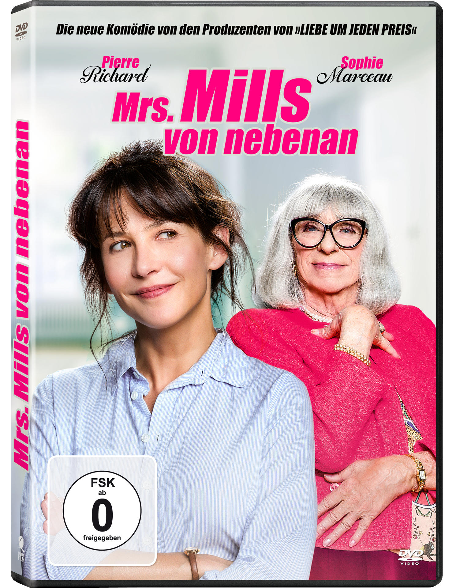DVD-Hülle mit zwei Frauen, Text auf Deutsch und einem Rating-Logo.