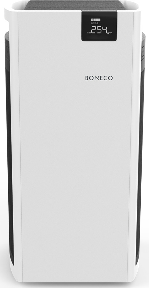 BONECO 44743 P700 Luftreiniger Weiß/Schwarz (67 Watt, Raumgröße: 200 m², Vorfilter, HEPA Filter, Aktivkohlefilter)