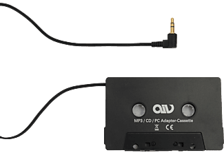 AIV 530110 CD/MP3 - Cassetta adattatore (Nero)