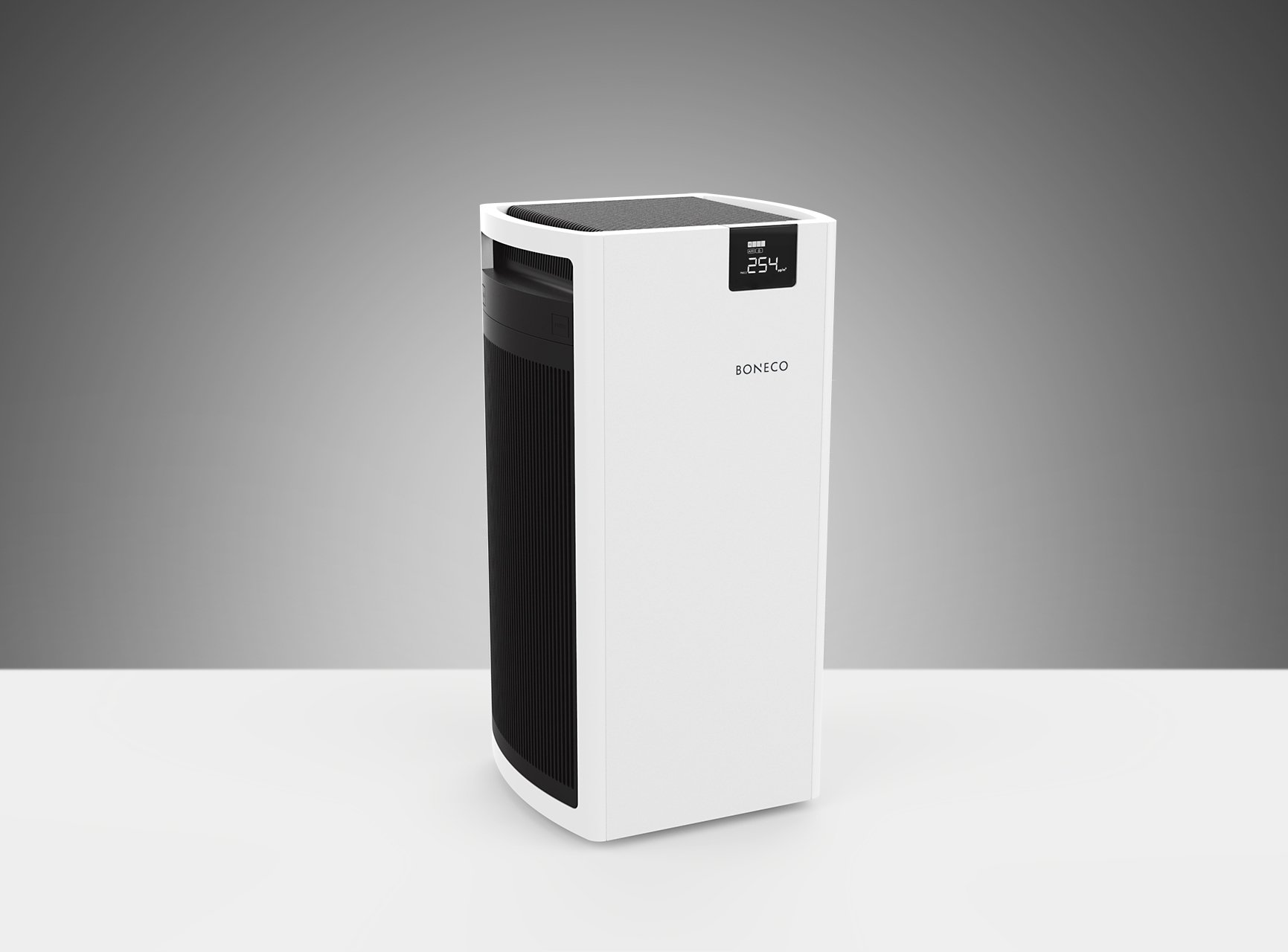 BONECO 44743 P700 Luftreiniger Weiß/Schwarz (67 Watt, Raumgröße: 200 m², Vorfilter, HEPA Filter, Aktivkohlefilter)