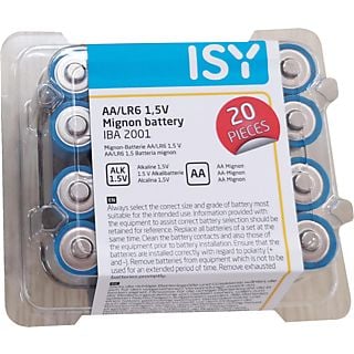ISY IBA-2001 AA 20PCS - Batterie (Blau)