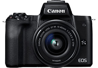 CANON EOS M50 + EF-M 15-45mm f/3.5-6.3 IS - Appareil photo à objectif interchangeable Noir