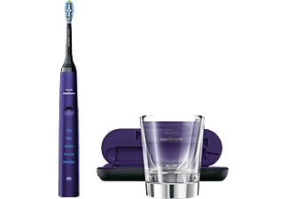 PHILIPS SONICARE DiamondClean HX9379/89 - Elektrische Zahnbürste (Schwarz, Violett)