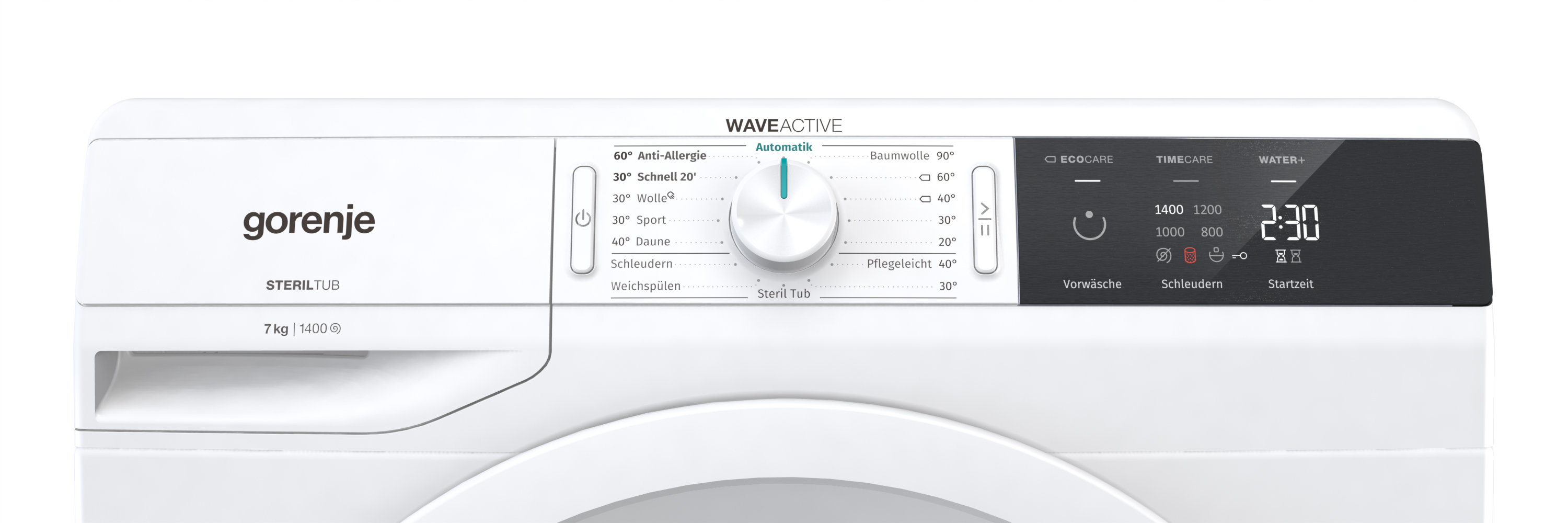 GORENJE WE 74 S 3 P Waschmaschine (7,0 kg, 1400 U/Min., D)