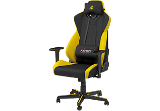 NITRO CONCEPTS S300 Astral - Sedia da gioco (Nero/Giallo)