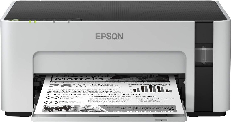 Impresora - Epson EcoTank ET-M1120, Monocromo, Wi-Fi, 15 ppm, Inyección de tinta