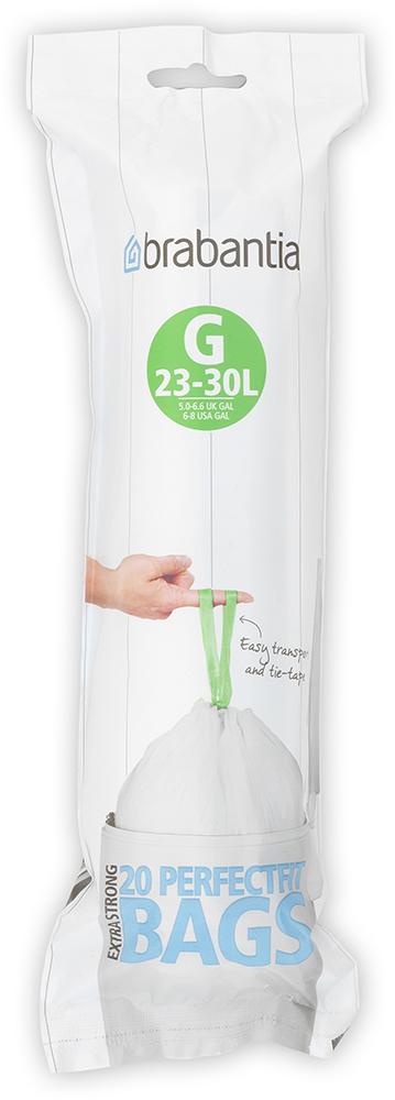 BRABANTIA PerfectFit vuilniszakken 23-30 L (Type G)