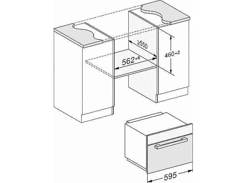 Miele M7244TC Mikrowelle (900 Watt, Einbaugerät, 46 l, Edelstahl/CleanSteel) — Foto 2 von 5