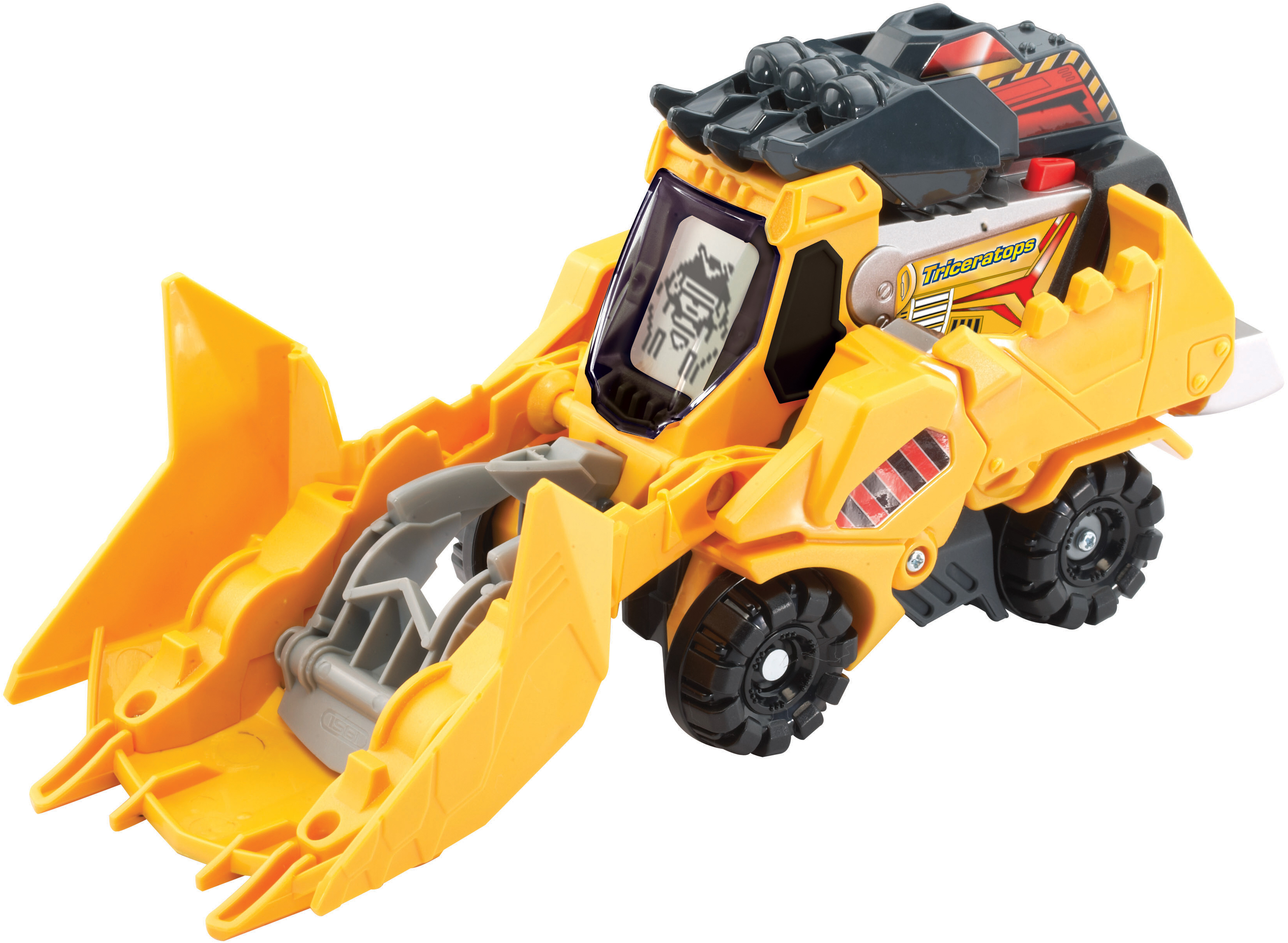 VTECH Switch & Go Dinos - Triceratops Monsterfahrzeug, Gelb/Schwarz