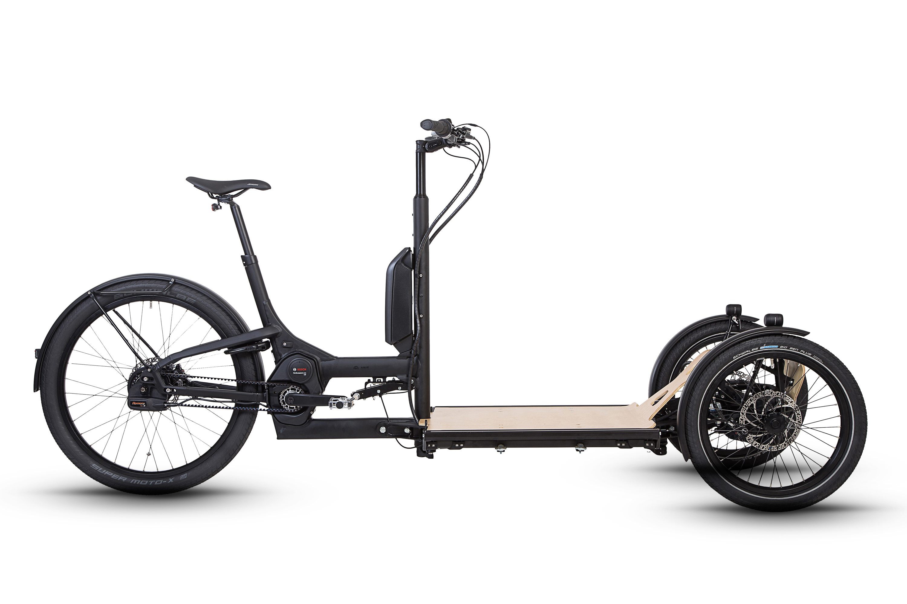 HNF-NICOLAI CD1 CARGO 18L  Lastenrad (Laufradgröße: 27,5 Zoll, Unisex-Rad, 500 Wh, Schwarz)