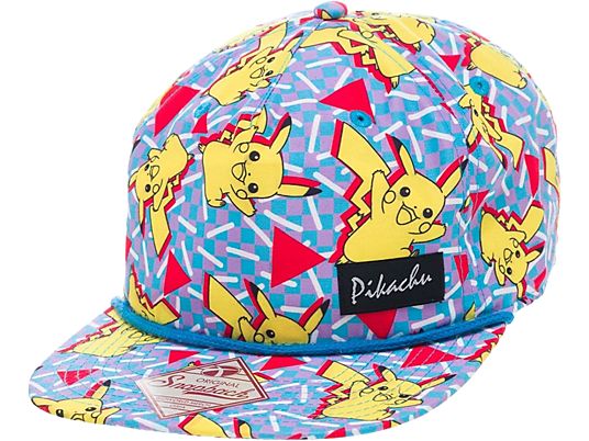 BIOWORLD Pokémon: Pikachu All Over Snapback - Baseballkappe (Mehrfarbig)