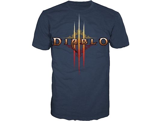 BIOWORLD Diablo III Logo - Maglietta (Blu)