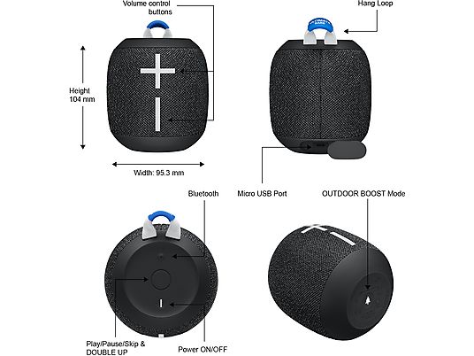 ULTIMATE EARS WONDERBOOM 2 ZWART