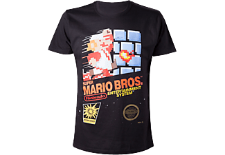 BIOWORLD Super Mario Bros. Cover - T-Shirt (Nero)