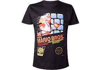 BIOWORLD Super Mario Bros. Cover - T-Shirt (Noir)