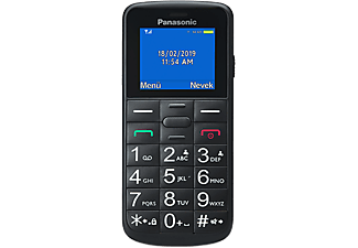 PANASONIC Outlet KX-TU110EXB SingelSIM fekete nyomógombos kártyafüggetlen mobiltelefon