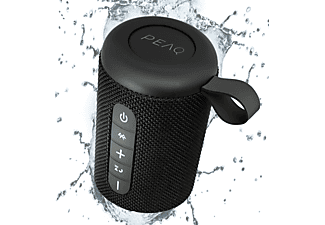 PEAQ PPA 201 BT-B Bluetooth Lautsprecher, Schwarz, Wasserfest