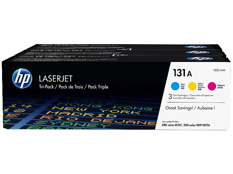 Tóner | HP Pack de 3 cartuchos 131A LaserJet