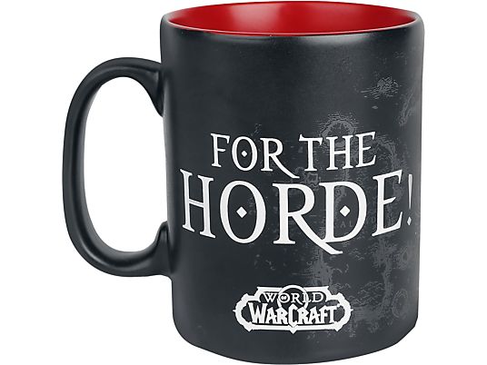 ABYSSE CORP WoW "For the Horde!" - Becher (Schwarz/Rot)