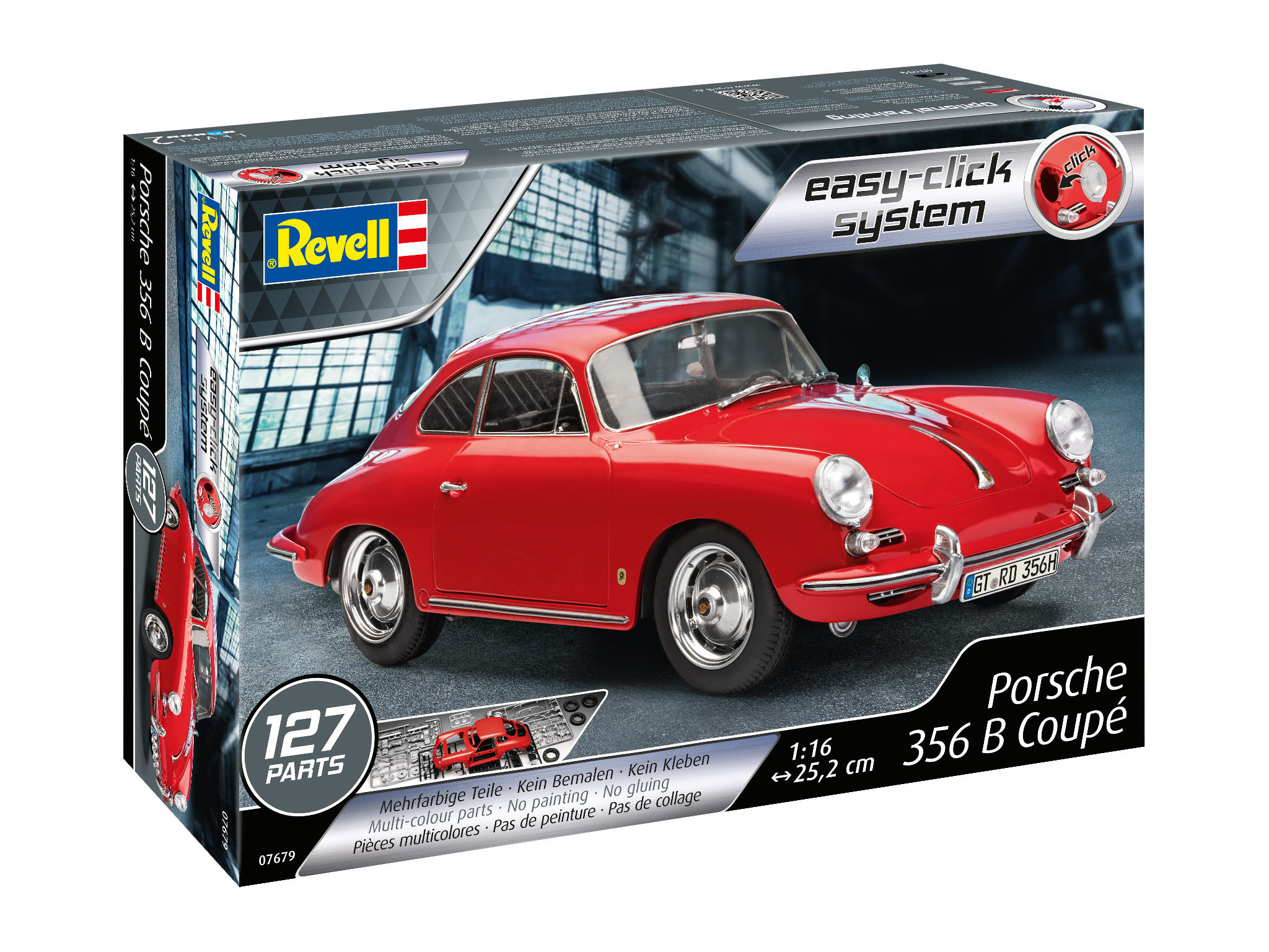 REVELL Porsche 356 Coupe Modellbausatz, Mehrfarbig