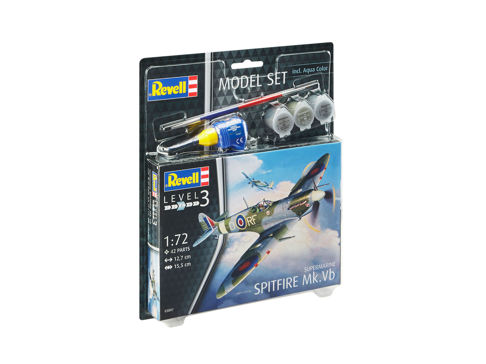 Supermarine Mehrfarbig Spitfire Bausatz, M REVELL