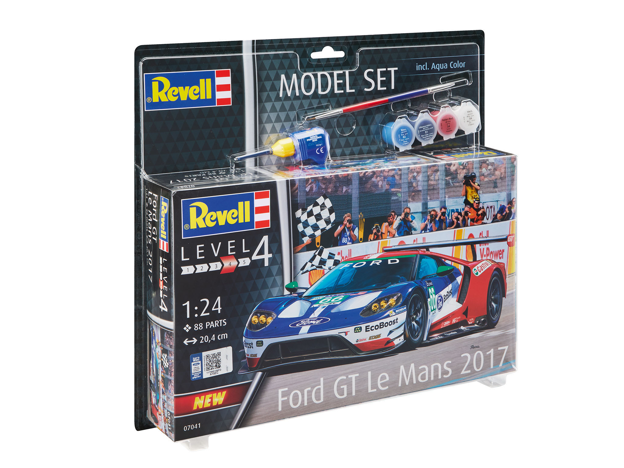 REVELL GT Ford Mans Bausatz, - Le Mehrfarbig