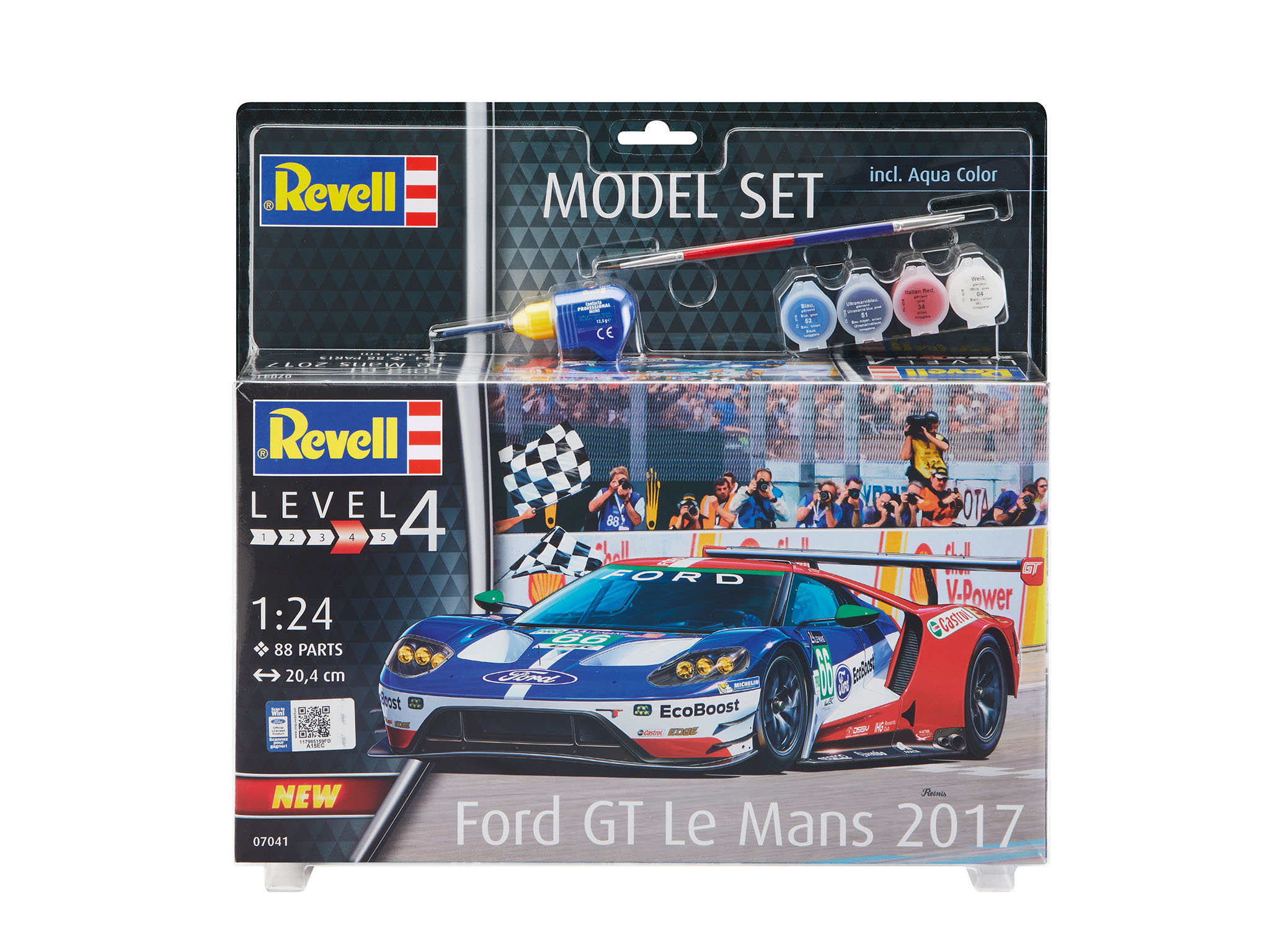 REVELL GT Ford Mans Bausatz, - Le Mehrfarbig